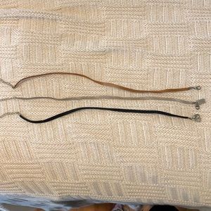 Set of 3 Leather Chokers